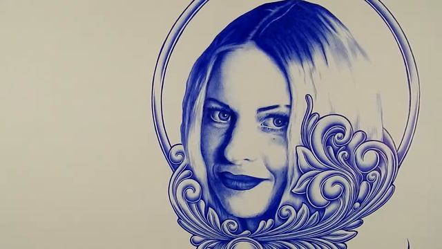 Elrato-портрет шариковой ручкой смотреть онлайн