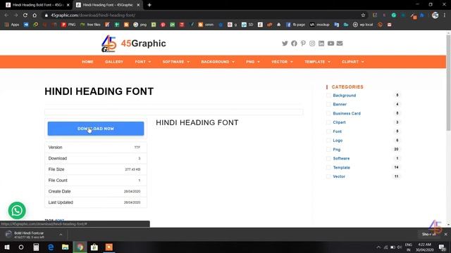 Hindi Bold Heading font download | Hindi fonts for headline | Best fonts for graphic designer смотреть онлайн