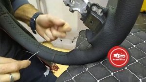 перетяжка руля шов макраме