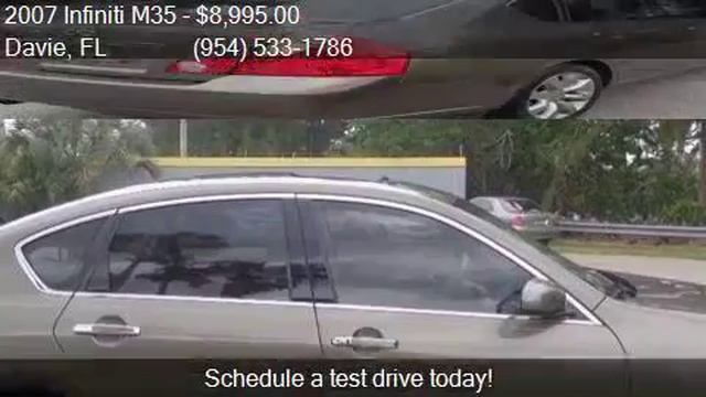 2007 Infiniti M35 Base for sale in Davie, FL 33314 at Synerg смотреть онлайн