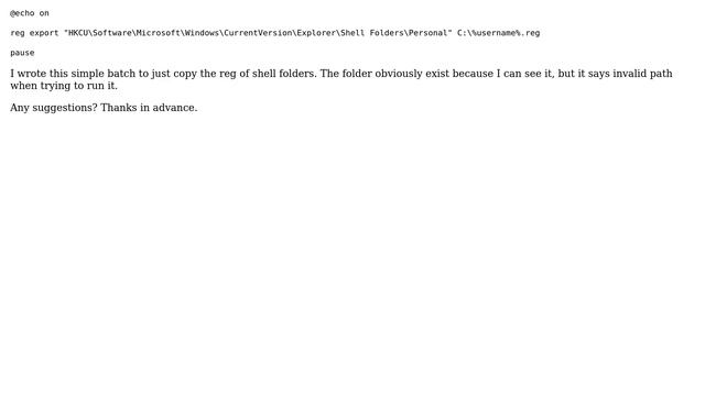 Reg Export Document Location Path смотреть онлайн