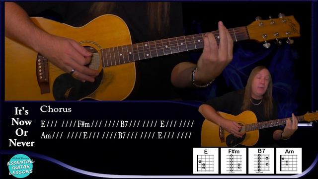 How To Play Its Now Or Never On Guitar смотреть онлайн