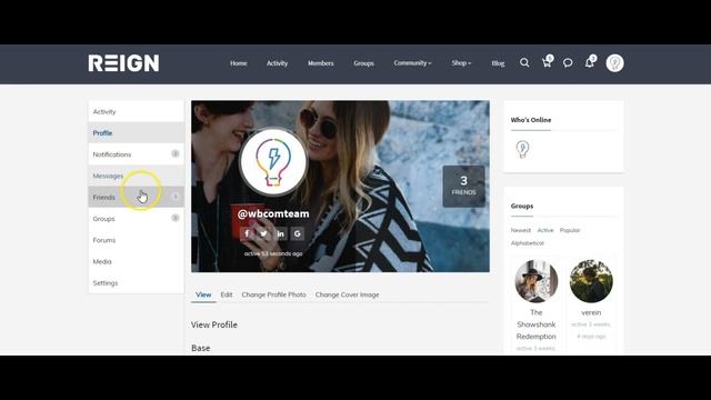 Reign With BuddyPress Nouveau смотреть онлайн
