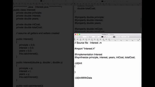 Learning Objective C For The iPhone - Module 1 - Converting Java to Objective-C - Part 2 of 3 смотреть онлайн