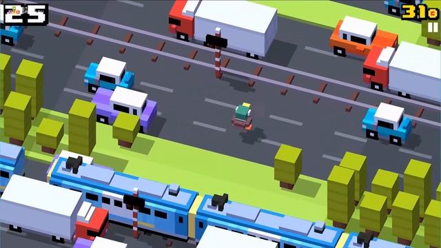 Игра "Кросси Роад" (Crossy Road) - прохождение смотреть онлайн