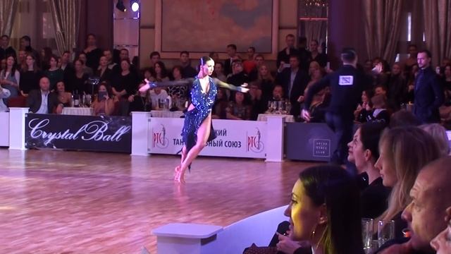 Belorukov Kirill - Teleshova Polina Samba 1/2 Professional Latin Crystal Ball 2018 смотреть онлайн
