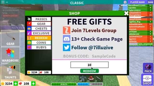 Codes For Roblox Cursed Island смотреть онлайн