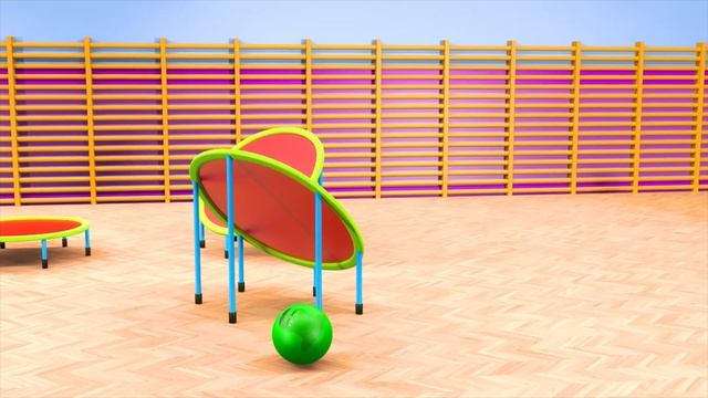 Funny Jumping Ball - Learn Colors With Superheroes & Playground Slide For Kids | Binkie TV Educatio смотреть онлайн