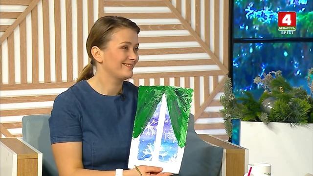 Зимние узоры , акварель2 смотреть онлайн