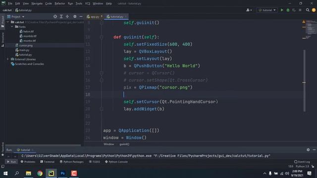 How to use Different Cursors in PyQt (Default and Custom) смотреть онлайн