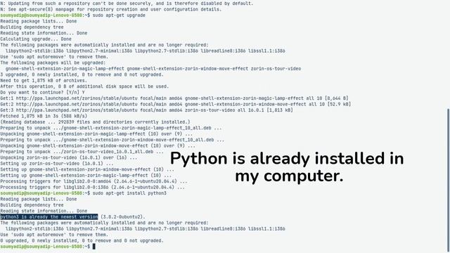 How to install Python in Zorin OS (Linux) смотреть онлайн