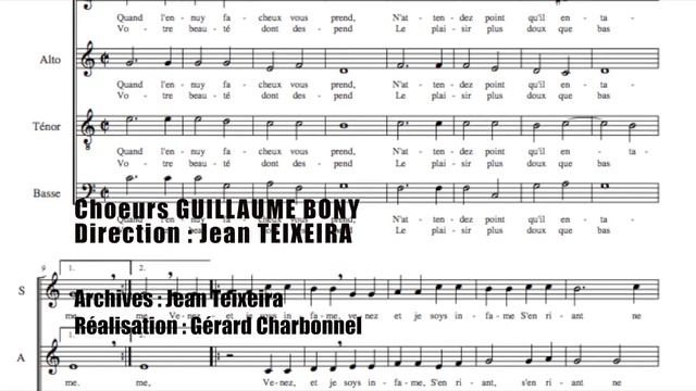 Quand l'ennuy fâcheux vous prend - Guillaume COSTELEY - Choeurs Guillaume Bony - Jean Teixeira смотреть онлайн