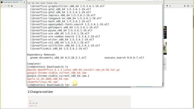 Linux İlk Adim YUM paket kaldirma Open Office kurulumu Ders 15 смотреть онлайн