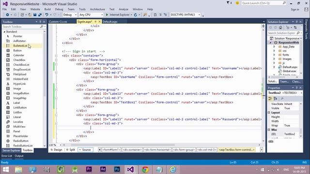 Responsive Website - ASP .NET & Bootstrap - Part 8 - Login Page Design with Validation Controls смотреть онлайн