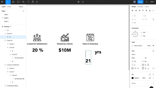 Scrolling Counter Animation in Figma | Web Design Statistic Prototyping with Component and Variants смотреть онлайн