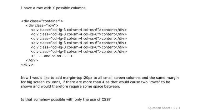 CSS : Bootstrap 3 - Column top margin on smaller screens смотреть онлайн