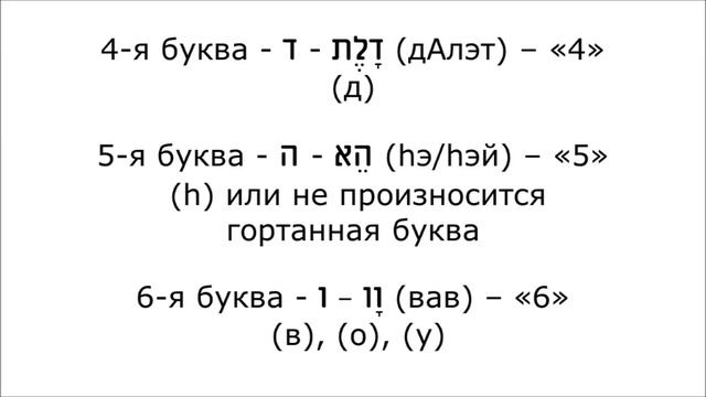 Урок № 72. Алфавит иврита (часть 1) смотреть онлайн