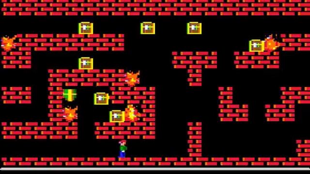 Double Dangerous Dave - Apple II Gameplay смотреть онлайн