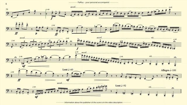 Eugene Bozza: Prélude et Allegro for Bass Trombone and Piano смотреть онлайн