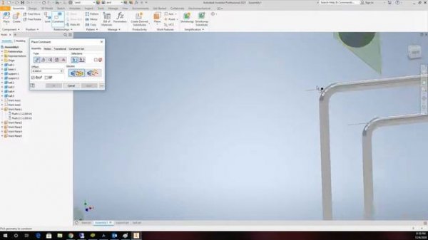 AutoDesk Inventor 2021 Newton Cradle Dynamic Simulation Tutorial