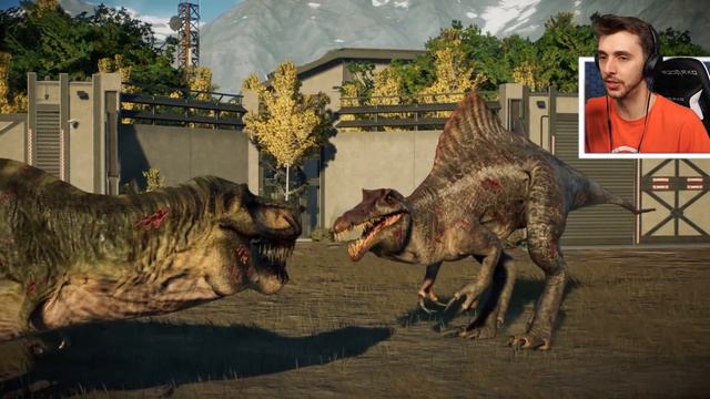 SPIDER MAN REX TAKES ON GIGA FROM DOMINION!!! - Jurassic World Evolution 2 смотреть онлайн