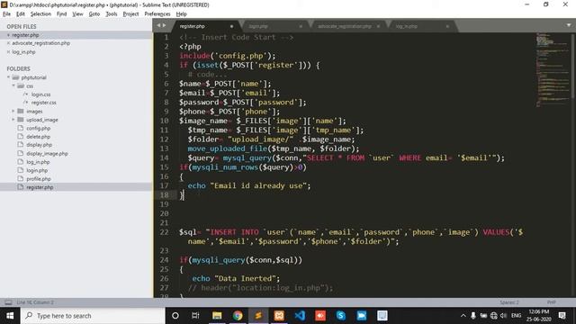 Using PHP Check Email ID Already Exist Or Not in Database смотреть онлайн
