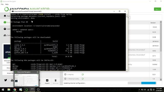 Tutorial Instalasi msmpi, mpi4py di windows смотреть онлайн