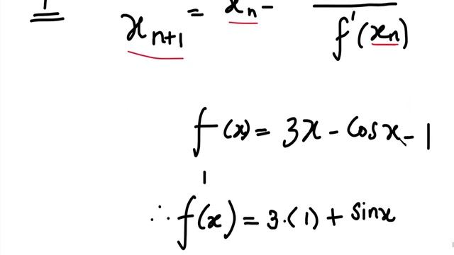 Newton’s Raphson method using calculator | Find the real positive root of 3x – cosx – 1 = 0 | Tami смотреть онлайн