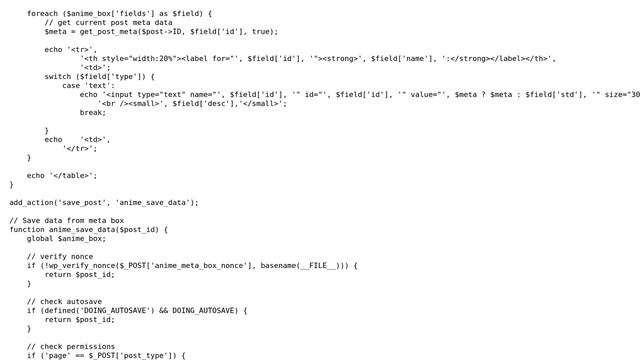 Wordpress: Make a table out of meta box смотреть онлайн