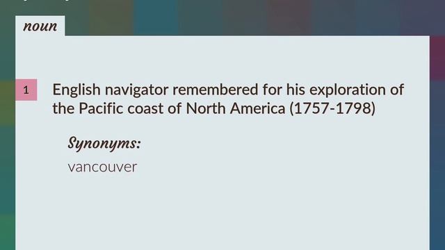 George Vancouver | Meaning Of George Vancouver