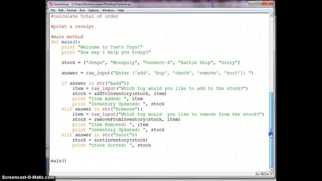 Python Toy Store - Part 2 смотреть онлайн