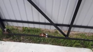 Откатные ворота бюджетный вариант