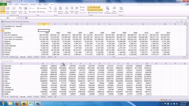 How to Compare Two Excel Sheets Side by Side смотреть онлайн