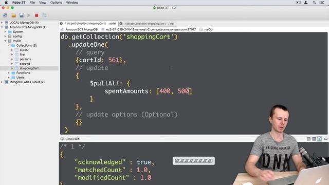 MongoDB Update Queries: 19 $pullAll смотреть онлайн