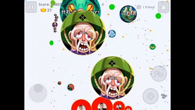 *CRAZY* AGAR.IO DUO!! 2 Vs 10 + Best Moments (Agar.io Mobile Takeover)