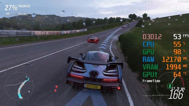 Radeon Vega 11 Graphics -- AMD Ryzen 5 3400G -- Forza Horizon 4 FPS Test смотреть онлайн
