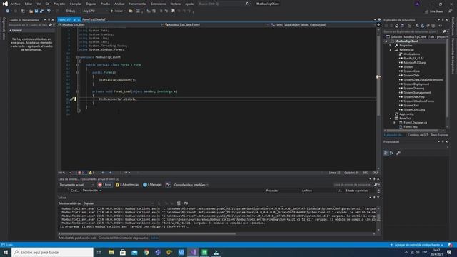 Programando en C#, Creación de cliente Modbus TCP смотреть онлайн