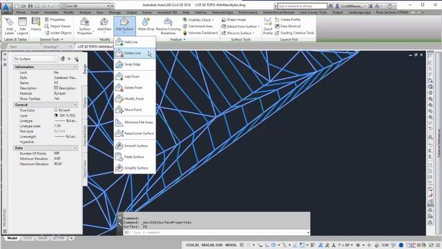 Civil 3D: Delete Triangles смотреть онлайн