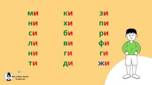 Читаем слоги с гласными второго ряда