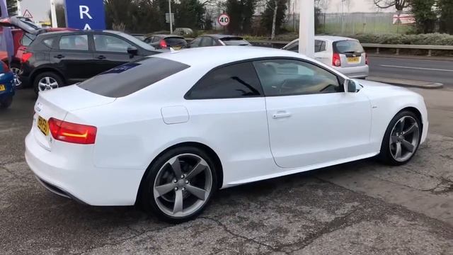 Audi A 5 S Line Auto In White смотреть онлайн
