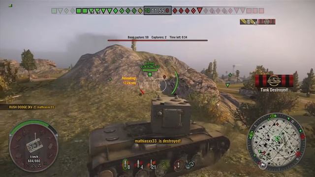 World of tanks: Xbox 360 Edition, Lets play 36 - KV 2, Tier 6 Heavy Tank смотреть онлайн