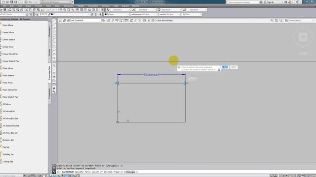 How to:Dynamic block-stretch command in Autocad-2013 смотреть онлайн
