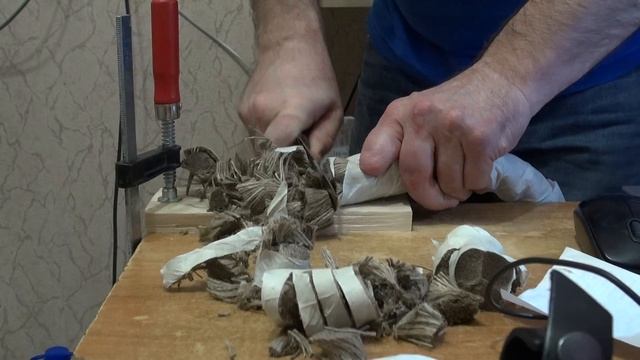 Нож Андрея Приказчикова. Сталь 9ХФ.Рез каната Бангладеш. смотреть онлайн