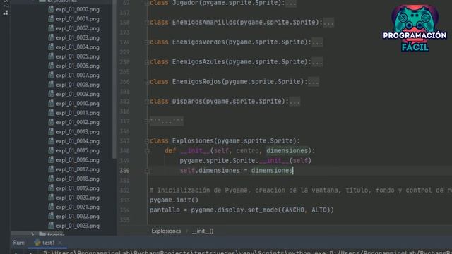 ANIMACIONES de sprites de EXPLOSIONES - Pygame de cero - Capítulo 20 смотреть онлайн