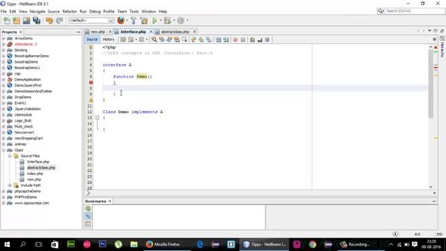07 OOPS concepts in PHP Interface Part 6 YouTube смотреть онлайн