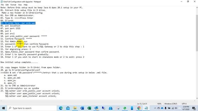 Apex Ords Full Setup & Run Using Apache Server. смотреть онлайн