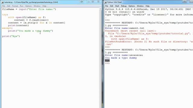 Python 3 Basics (32/34) - Try/Except смотреть онлайн