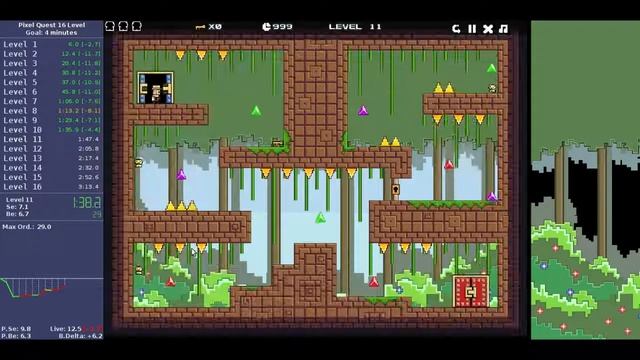 Pixel Quest 16 Level Speedrun - 2:57.8 смотреть онлайн