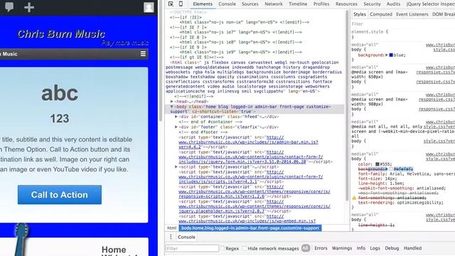 Changing Background Color of body in wordpress child theme смотреть онлайн