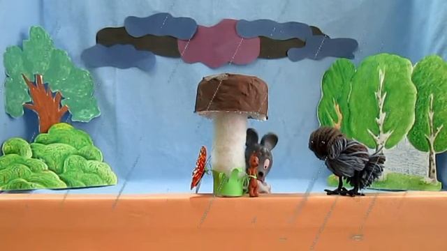 Видеосказка по произведению В. Сутеева "Под грибом" смотреть онлайн